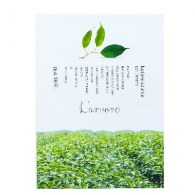 Тканевая маска для лица с зеленым чаем — Nature Source Cell Mmask Tea Tree